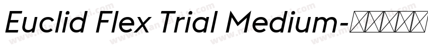 Euclid Flex Trial Medium字体转换